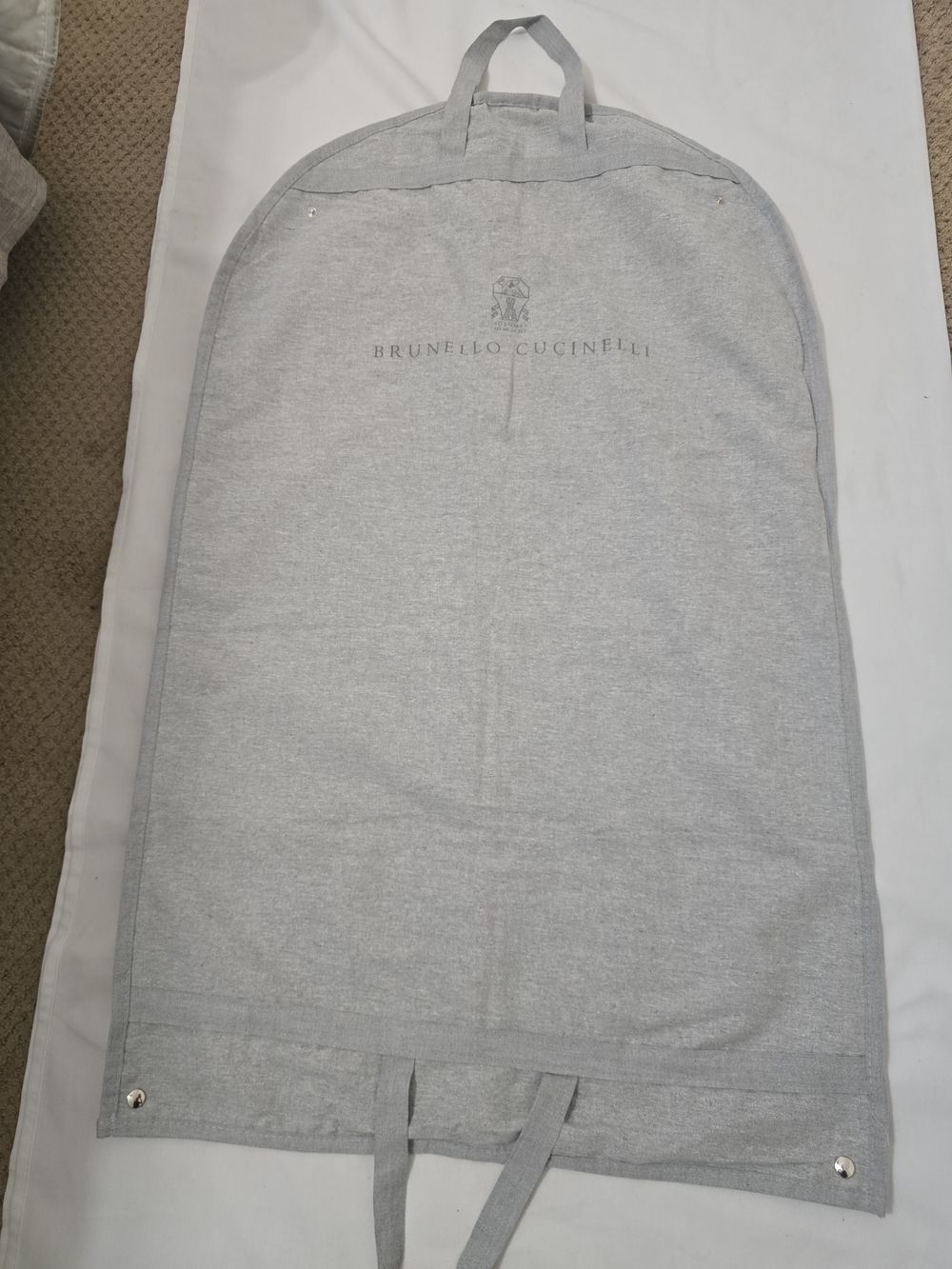 Brunello Cucinelli Light Gray Garment Bag
